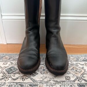 Women’s Italian Black Leather Boots